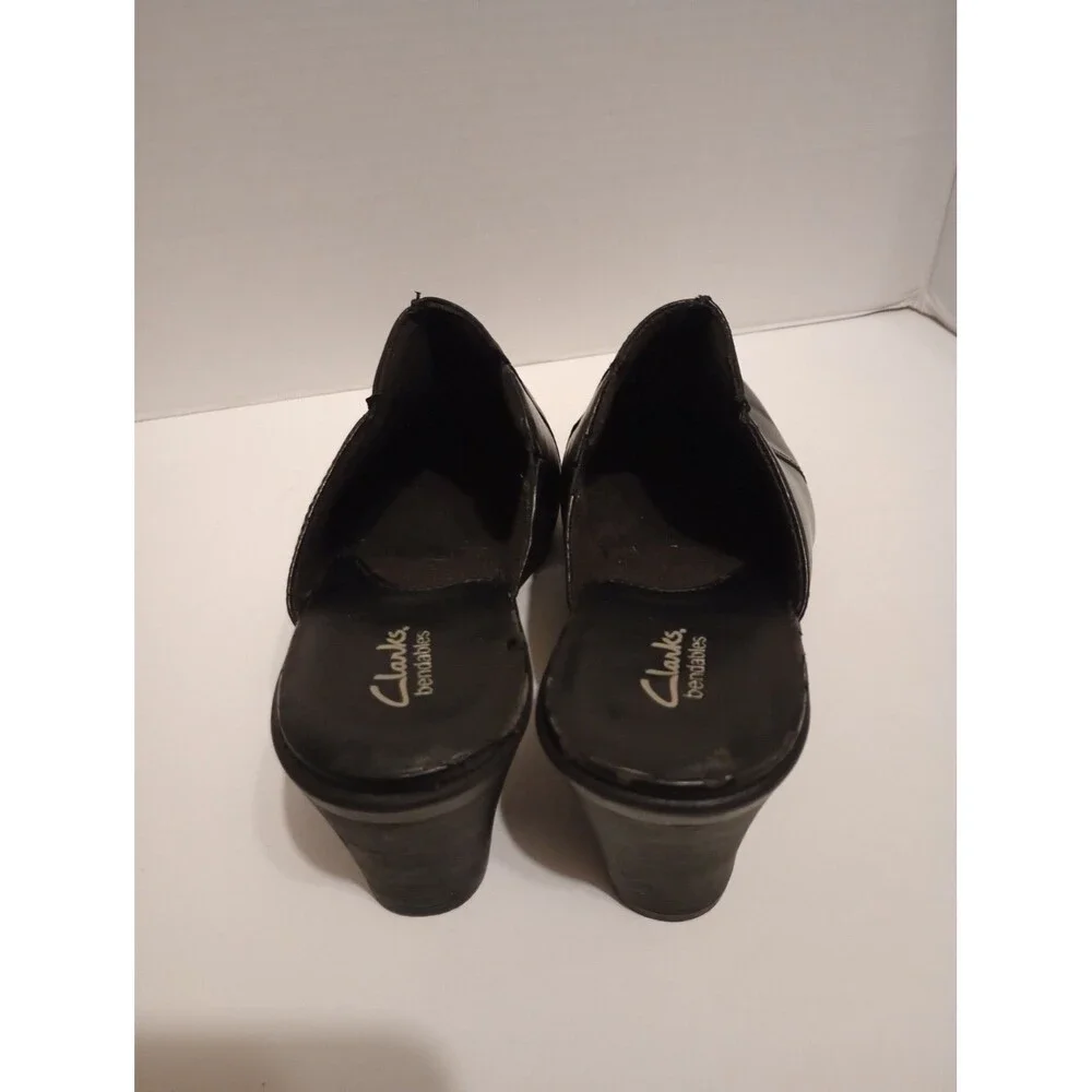 Clarks Elegance Black Clogs Women's Size 9M
